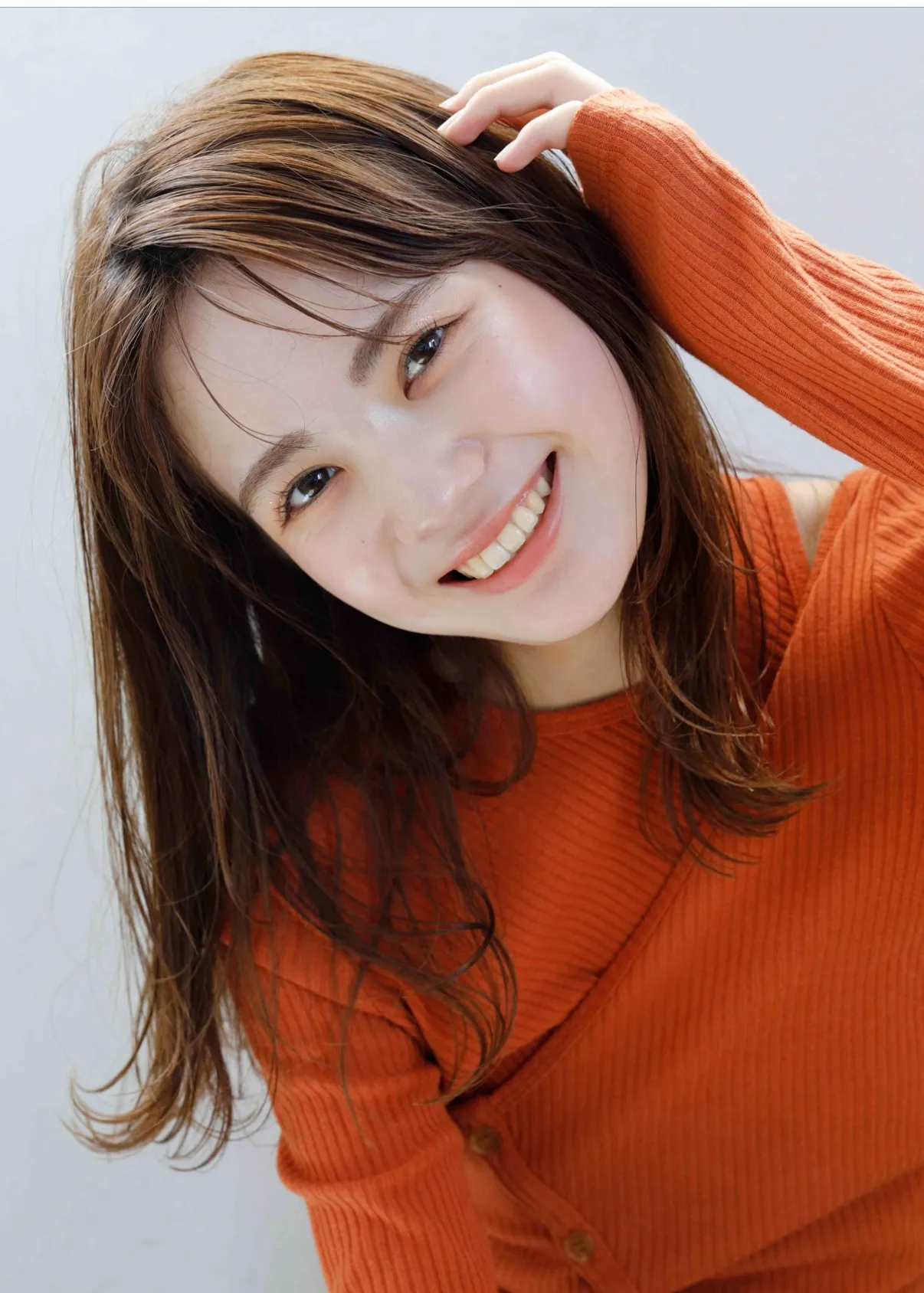 カシスレッド×抜け感ロング